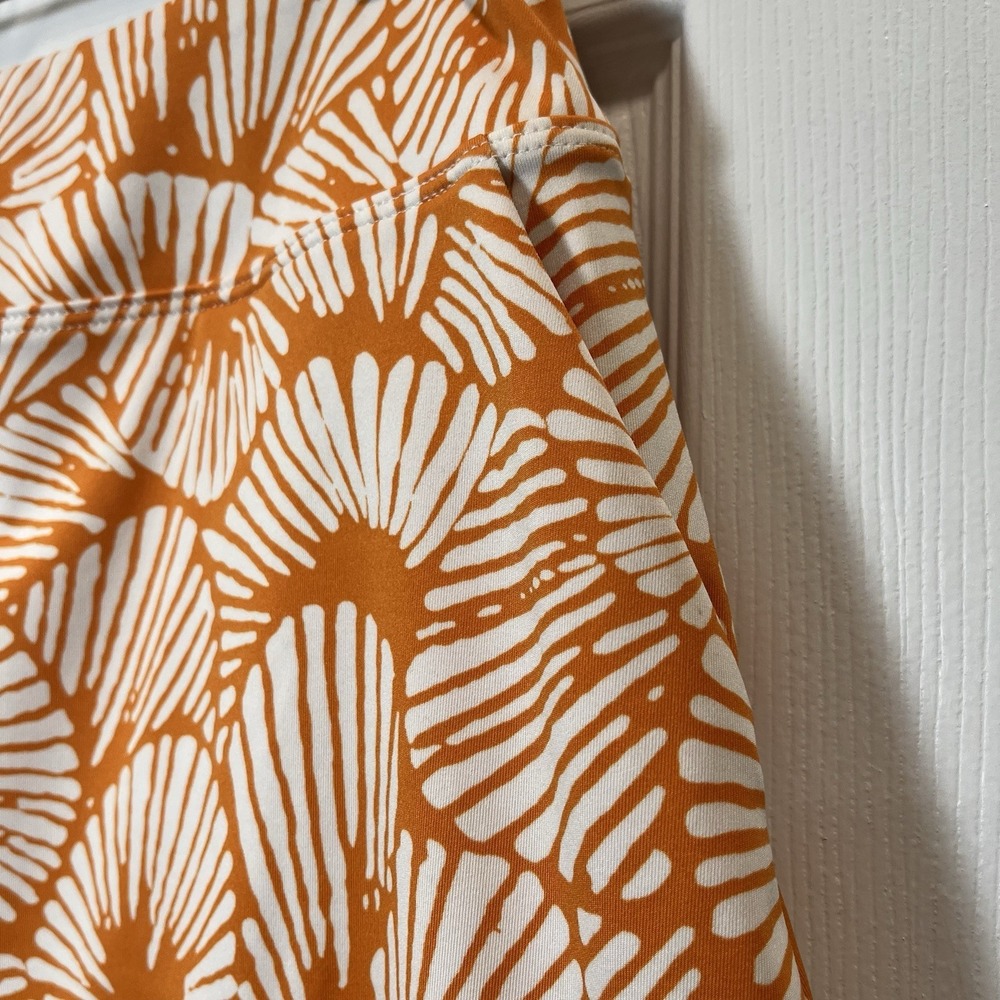 Tommy Bahama Golf Skort Women's Size Small Orange Tropical Pockets - Picture 2 of 7